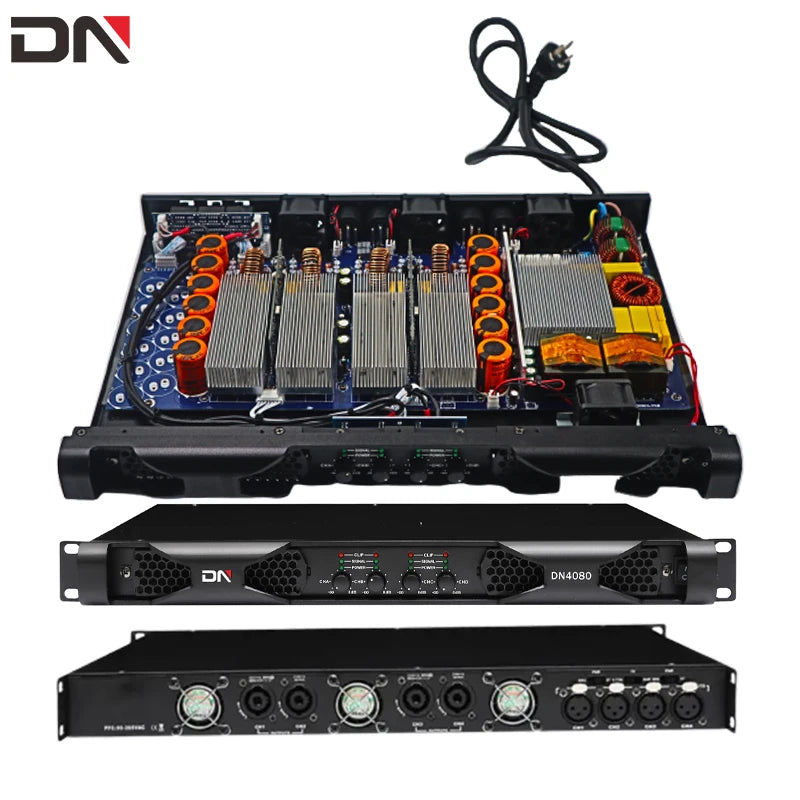 Suppliers Wholesale 800W 1200W 1900W 26000W Sound Stereo Amplifiers 4 Channel Professional Audio Power Amplifier