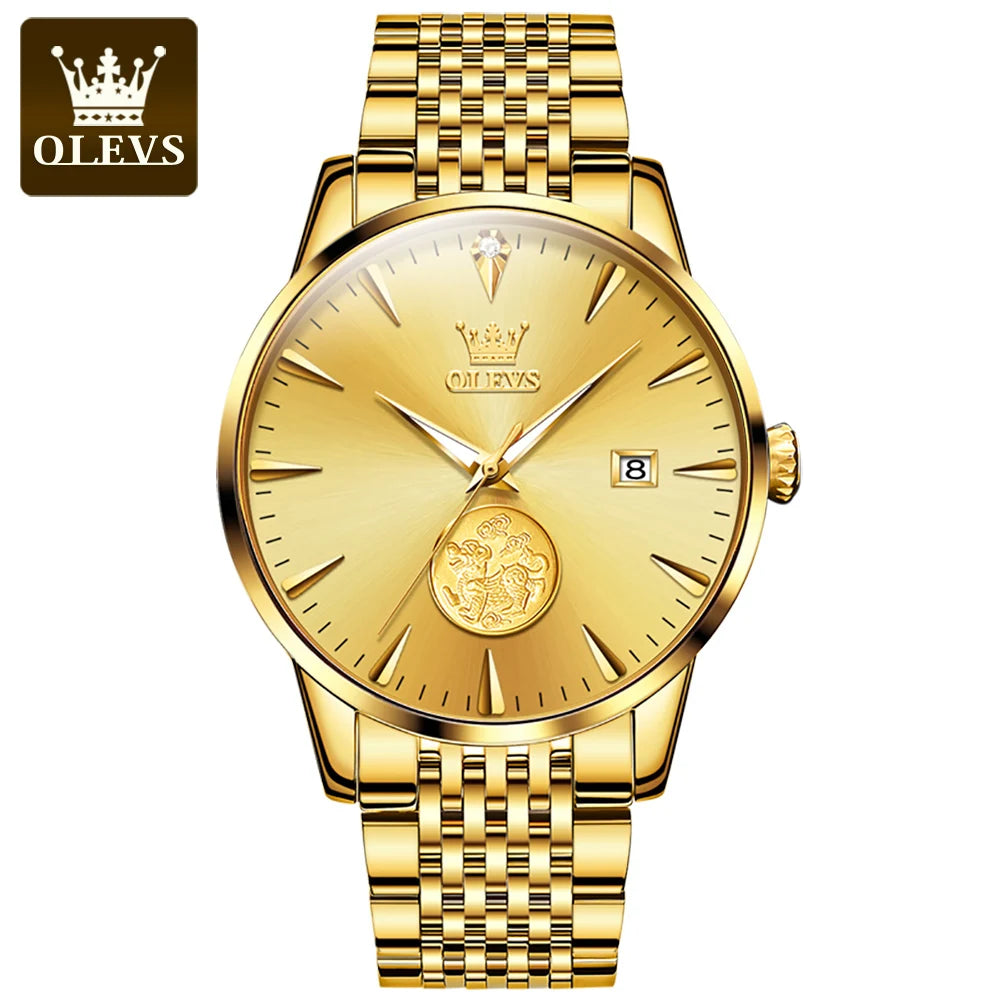 OLEVS 6665 Hot Sell Customized Oem Watches Reloj Classic Waterproof Luxury Automatic Mechanical  Watch Men Wrist  Wach for Man