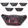Waterpoof Portable Nylon Stylish Fanny Pack Red Camouflage Sport Waist Bag Crossbody Camouflage Waist Hip Bag Pouch