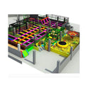 Wholesale Soft Play Equipment Big Fitness Jumping Amusement Kids Indoor Trampoline Park Indoor in Ground Trampoline
