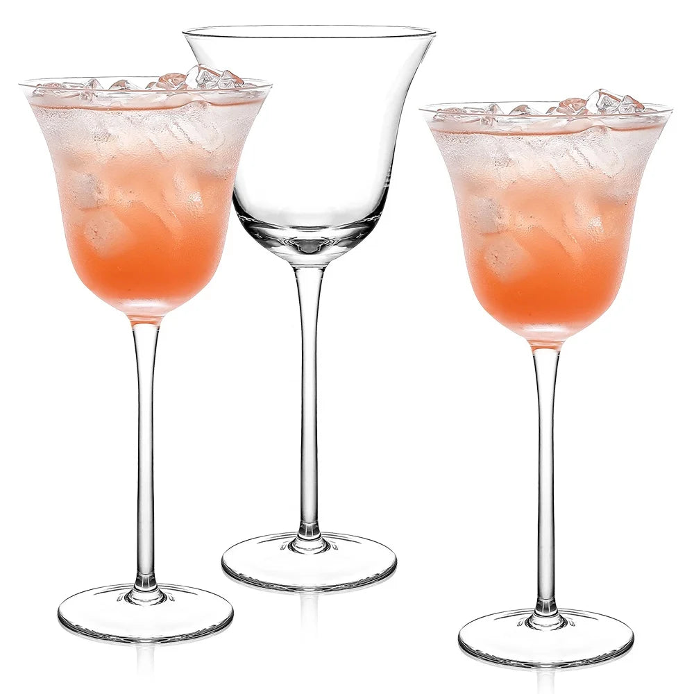 10oz Stemmed Crystal Martini Glass Goblet 300ml Clear Cocktail Coupe Elegant Margarita Glasses Handmade