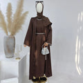 Luxurious Dubai Abaya 2pcs Free2 Beald Beaded Open Dubai Abaya Wholesale