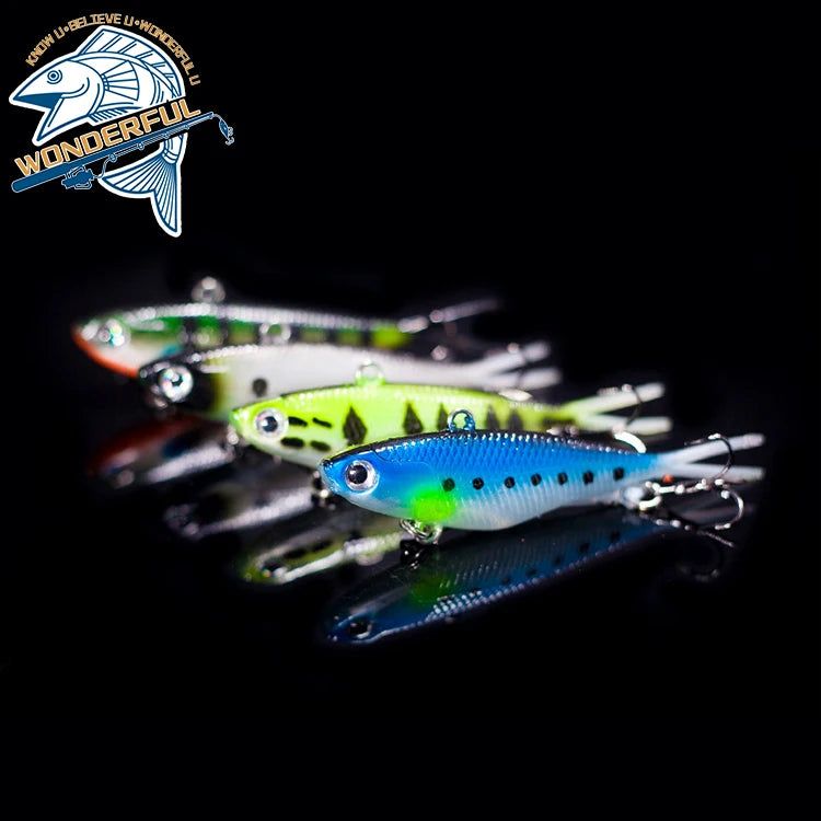 Lifelike 20g Plastic Freshwater Swimming Wobblers Jigging Spilt Fork Tail Soft Lead Lure