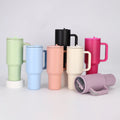 40 oz Tumbler with Handle and Flip Straw Lid Stainless Steel Water Bottle Travel Mug