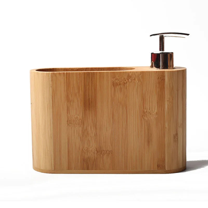 Bathroom Accessoriesbamboo Dispenser Luxury Bathroom Accessories Round Style