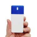 20ml Plastic White Blue Pocket Perfume Bottle Credit Card Spray Bottle Wholesale in Stock