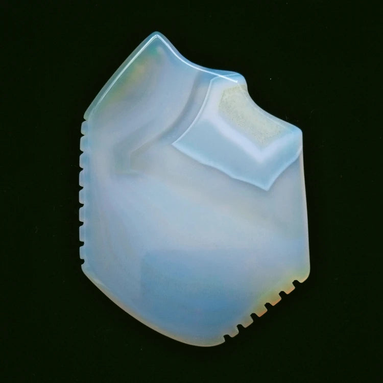 DIY Butterfly Style Gua Sha Jade Grey Agate Plate Gua Sha-tool