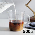 SHIMOYAMA Heat-resistant High Borosilicate Glass Measuring Cup Glass Jar Microwave Safe Measuring Mug With Handle