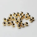 Wholesale Jewelry Accessories Findings 14K GOLD Thick Plating Septum Beads for Jewellery Making2mm-6 mm