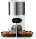 Wifi App Control 4.5L Automatic Pet Food Feeder with 2-Way Splitter Timed Cat Food Dispenser for 2 Cats & Small Dog