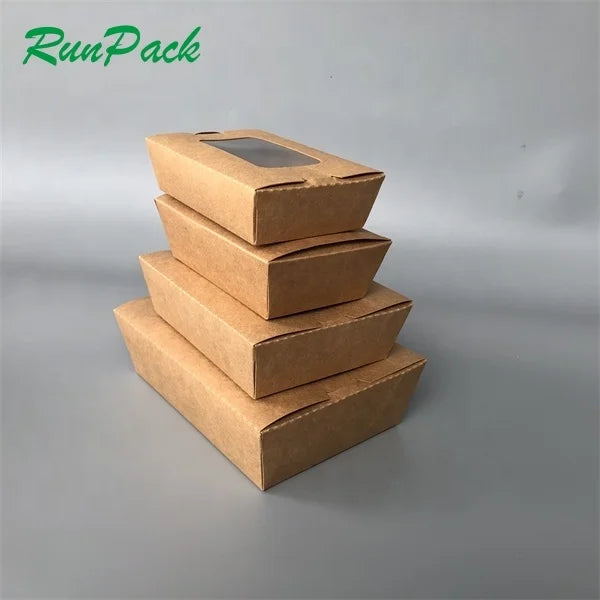 Eco-friendly Custom logo Printed Low Price Lunch Boxes Different Sizes