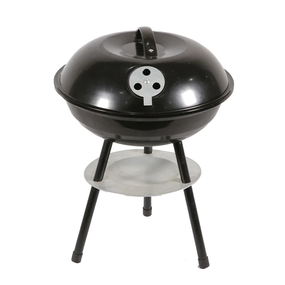 Portable Shaped Iron BBQ Grill for Camping and Barbecue Best Outdoor Charcoal Grill Iron Tool Set