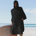 Adults Hooded Surfer Poncho Beach Towel Swimming Pool Change Beach Surf Poncho