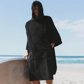 Adults Hooded Surfer Poncho Beach Towel Swimming Pool Change Beach Surf Poncho