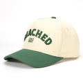 Custom 100% Cotton Gorra Hat 5 Panel Sports Cap Breathable Two-Tone Street Style Custom Dual Color Embroidery Baseball Hat