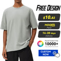 Men's Pure Cotton Breathable Sweat-Absorbing Oversized Fit Short Sleeve Sports T-Shirt for Running Fitness Outdoor Casual Wear
