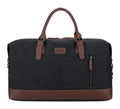 Portable Overnight Canvas Leather Travel Tote Duffel Shoulder Handbag Bag