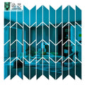 Hanyi Hot Products Gray Golden Modern Acrylic Mirror Stickers Wall Decor Stickers for Home Decoration