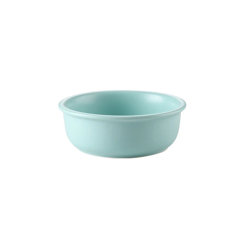 Small 600ML Cat Ceramic Bowl with Rounded Shape Cute Style Automatic Feature for Cat Food Water Dog Bowl Included Pack in Box