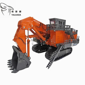 TALUADA New Alloy 1:87 Scale Model Toy Black Bucket Excavator EX8000 Model
