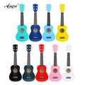 Wholesale Cheap Price Soprano Colour Ukelele Basswood 21 Inch Learner Uku Custom logo From Aiersi Brand Music Made in China