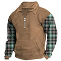 Custom Mens Fitspi Half Zipper 3D Printed Sweatshirt Wholesale Big Tall Hoodie Jacket Men