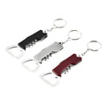Multifunctional 3 in 1 Wine Bottle Opener Keychain with Key Ring Portable Corkscrew Beer Bottle Opener