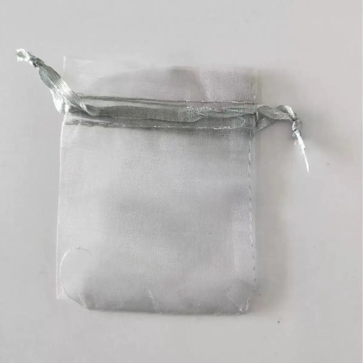 MU Sliver Color Mesh Organza Bag Jewelry Bag Pouch Drawstring Organza Gift Bags Gift Wedding Party