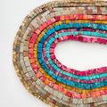 Wholesale Imperial Jasper Gemstone Beads Square Shape Loose Stone Beads for Jewelry Making