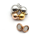 18k Gold Plated Stainless Steel Jewelry Finding 6mm8mm10mm12mm Ball Clasp for Pearl Bracelet Necklace DIY Making