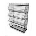 RH-BR03 Supermarket Use Light Duty Wire Shelving Size Can Be Customized Wire Bread Rack