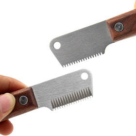 Pet Grooming Tool Hair Remover Razor Dog Stripping Knife for Terrier