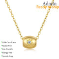 Change to Lucky Guy Jewelry 14K Gold 925 Sterling Silver Rotating Pendant for Women with VVS Moissanite Necklace