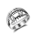 OAHLAN Fashion Jewelry Rings High Polished Animals Claw Shape Classic Crocodile Teeth Stainless Steel Ring for Men Size 7-12
