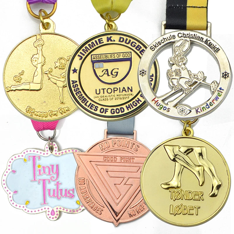 Wholesale Custom Zinc Alloy Basketball Running Marathon Football Medallas Deportivas Design Your Own Medals
