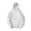 Wholesale High Quality Plain Blank White Hoodie Unisex 100% Cotton Thick Oversized Hoodie