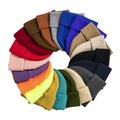 Men Knitted  Hat Women's Winter Fashion Hip Hop Knit Hat in Solid Color Can Be Customized logo Luxury Warm Knitting Bennie Hat