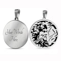 HLSS245 Laser Engraving King of the Gods ANCIENT GREECE ZEUS Mythology Gift Jewelry Talisman Stainless Steel Pendant Necklace