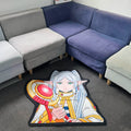 Frieren Anime Carpet and Rug PET Friendly Washable Anti-Slip Eco-Friendly Thick Flat Pile Rug for Living Room