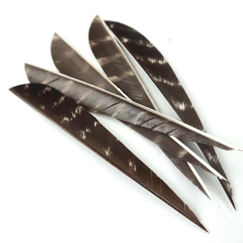 Archery 4/5inch Real Turkey Feather Arrow Vanes Right Wing for Arrow DIY Fletch Arrow Accessories