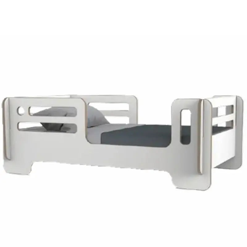 Unique Design Nordic Style Single Layer Easy Assembly Without Screws Wooden Children Beds No Paint Kids Baby Bed