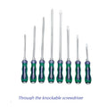 Transparent Handle Knockable Screwdriver Magnetic Slotted/Phillips Screwdrivers