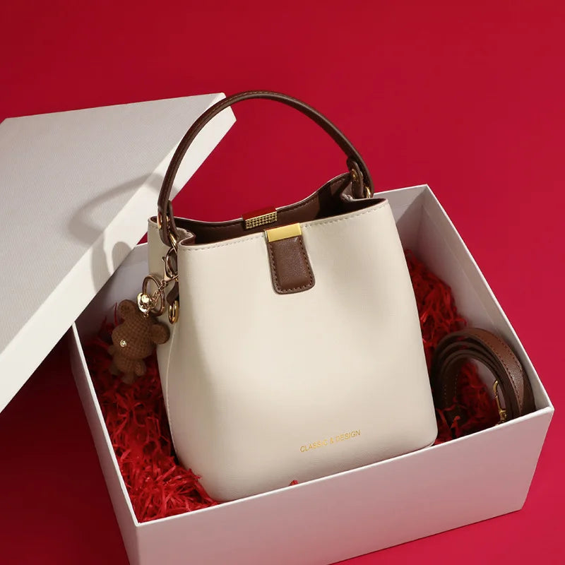 Ladies Tote Bag Women's Handbag Hot Sale Luxurious Women's Genuine Leather Handbag Fashion Cowhide Shoulder Bag