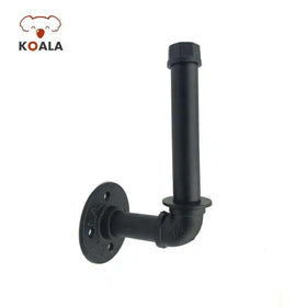 Wholesale Hotel Wall Mounted Steel Bag Towel Hanging Hook Bathroom Towel Black Steel Single Robe Hook