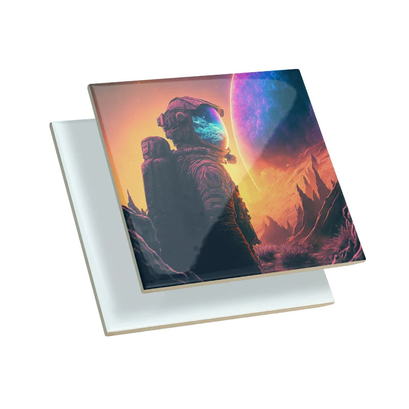 Tile Heat Press Printed Decorative Tiles for Sale Blank Sublimation Ceramic Custom White 3D Model Designothers Glossy Grade AAA