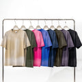 270 Gsm Vintage Washed Heavy Weight Crew Neck Custom Luxury Oversized Tshirts Unisex Plain 100 Cotton