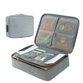 Folder Organizer Document Bag Zipper Portfolio Bag Holder with Lock for Business