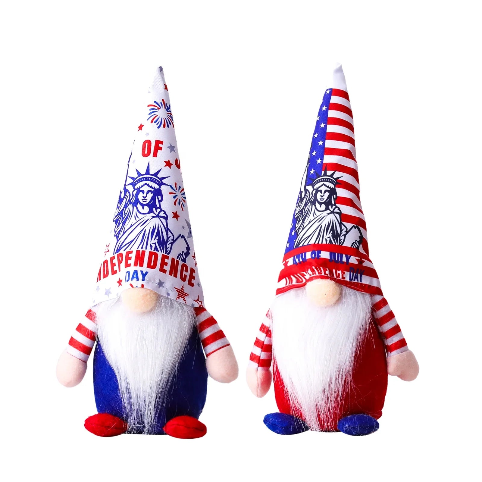 Cross-border Independence Day Statue of Liberty New Rudolph Dwarf Doll Ornaments Scene Layout Props
