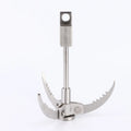 Custom Polished Stainless Steel Tiger Claw Outdoor Climbing Hook 3 Teeth 4 Teeth Mountaineering Adventure Survival Hardware