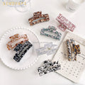 Wholesale Korean Fashion Hair Accessories 10.5cm Large Hollow Simple Acetate Claw Clip Women square Versatile Claw Hair Clip